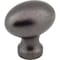 Jeffrey Alexander 1-3/16" Overall Length Gun Metal Football Bordeaux Cabinet Knob 3990-DACM - alternate 1